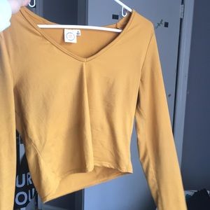 Cropped Yellow Shirt